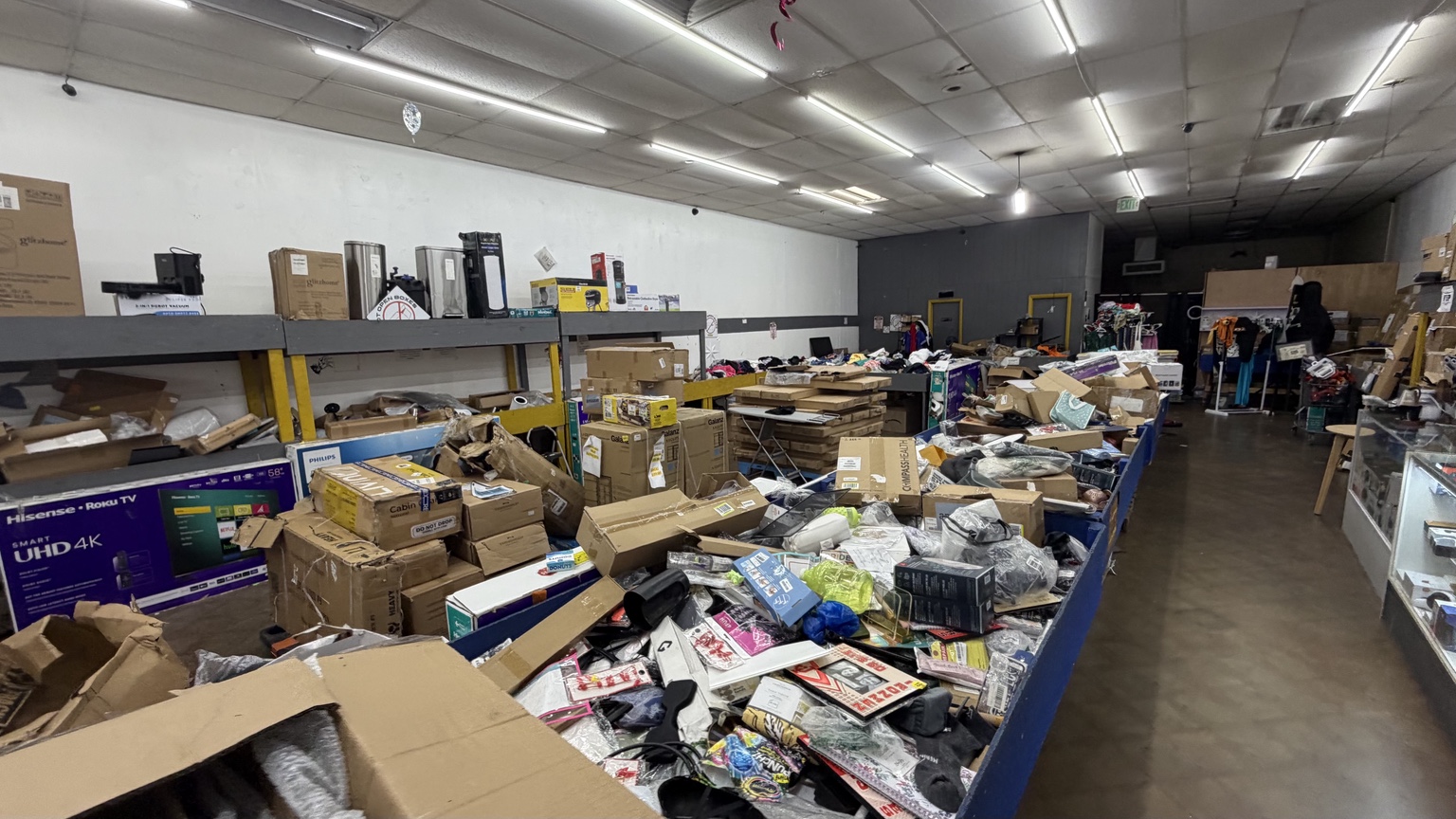 Inside Rainbum Liquidation & Bin Store — owner-provided store photo