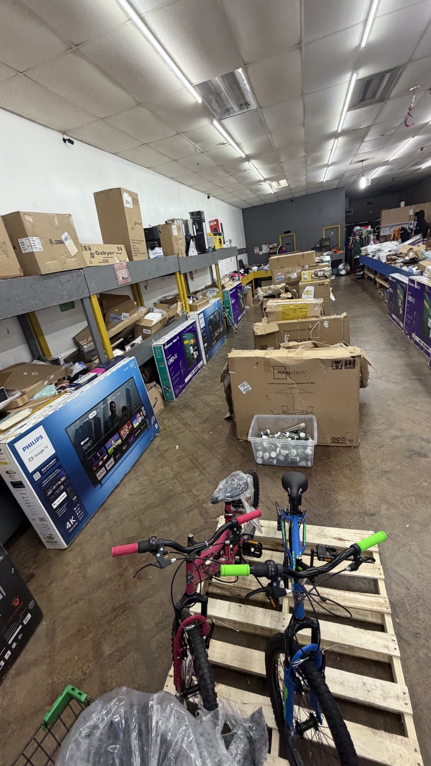Inside Rainbum Liquidation & Bin Store — owner-provided store photo